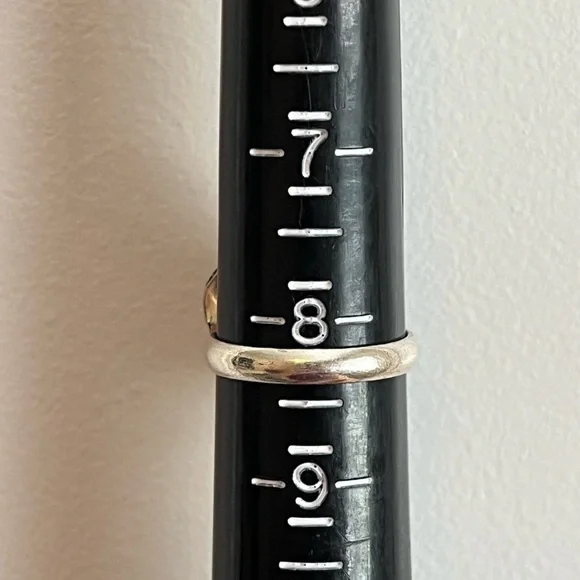 925 SILVER OVERLAY GEMSTONE RING RAINBOW MOONSTONE SIZE 8.25 - Picture 5 of 6